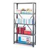 Safco Metal Shelving Unit, 18"D x 36"W x 75"H, 5 Shelves, Steel, Color: Dark Gray 6266